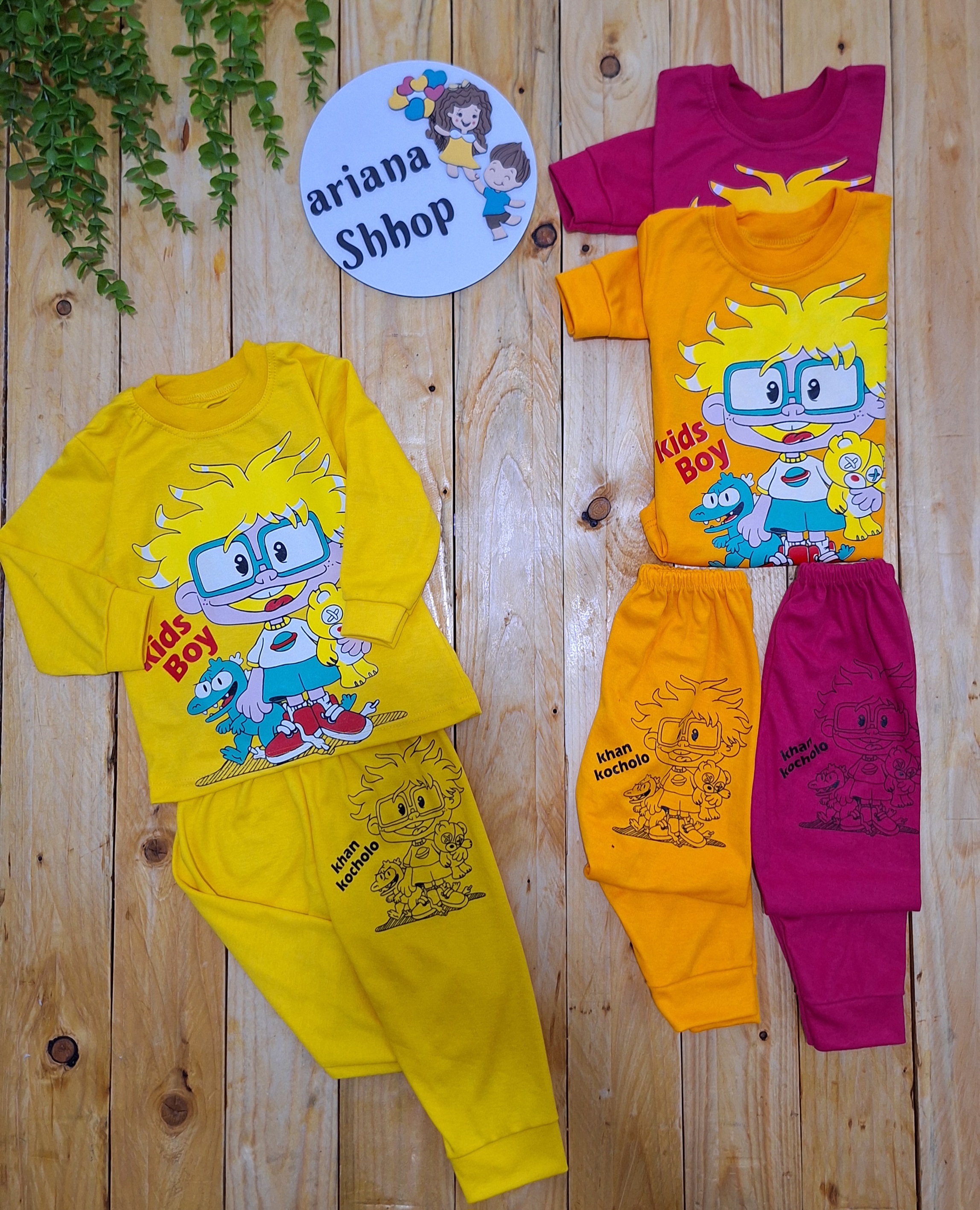 بلوز و شلوار راحتی پسرک عینکی کد ۷۷۴