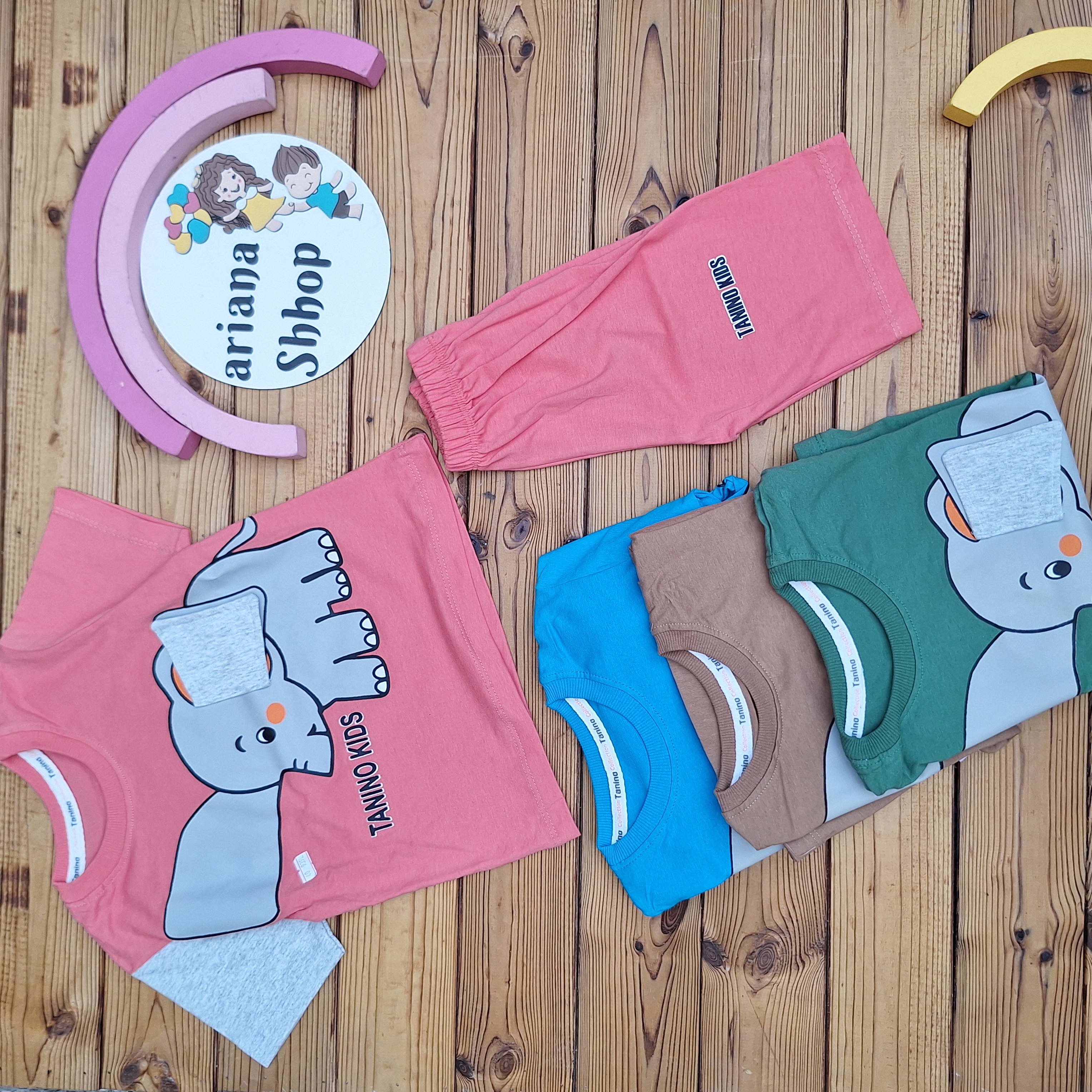 تیشرت و شلوارک فیل گوش دراز کد ۸۲۶